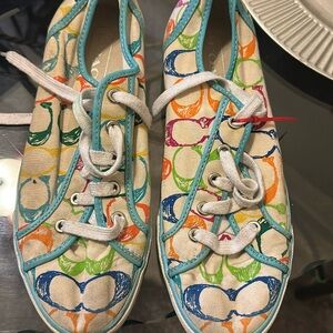 Coach Shoes, Needs Cleaning Does Show Signs Of Wear